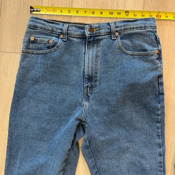 Vintage Jordache High Rise Straight‎ Leg Classic Blue Denim Jeans Women's 14 EUC - Picture 3 of 11
